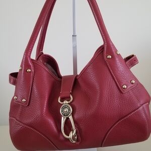 Dooney & Bourke Burgundy Leather Satchel